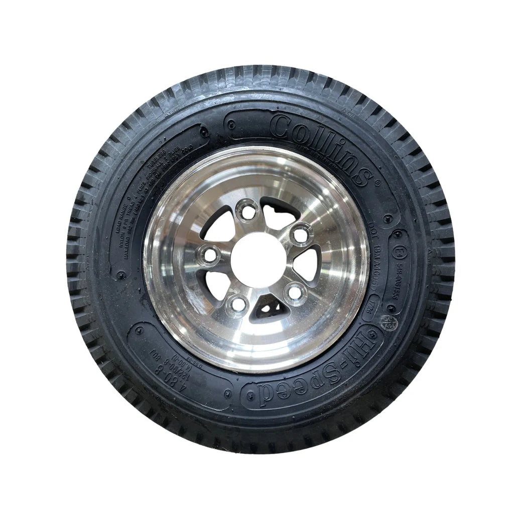 Collins Hi-Speed® 4.80×8 load range “D” Tire on Collins Hi-Capacity Aluminum Wheel