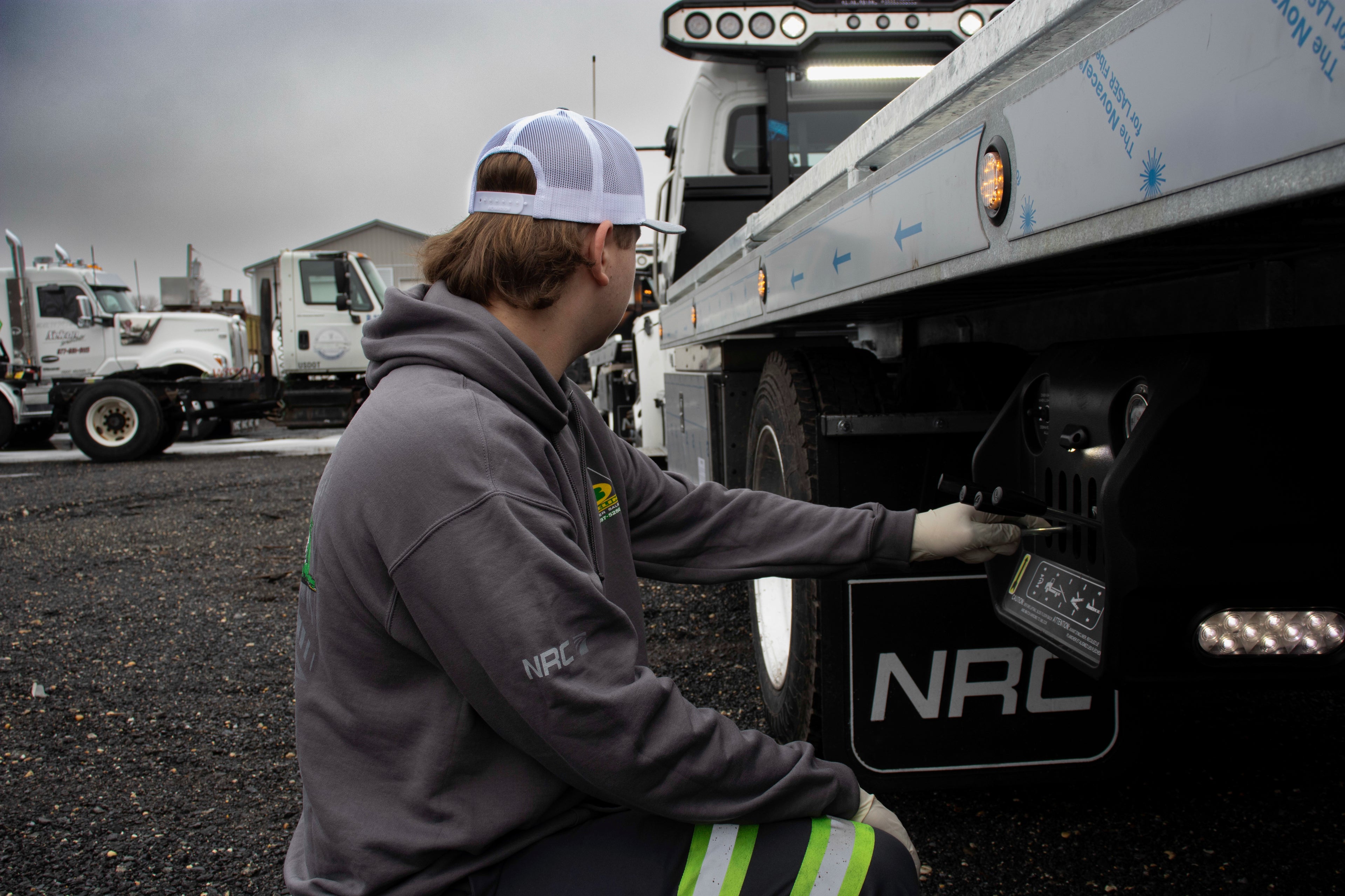 Battelini Trucking Charcoal Hoodie