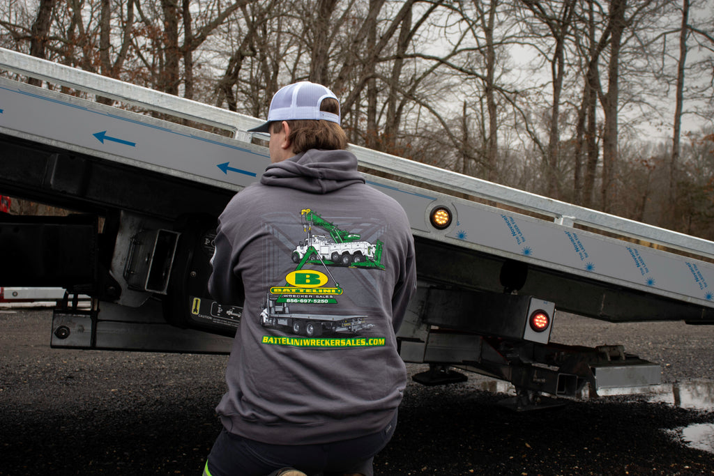 Battelini Trucking Charcoal Hoodie