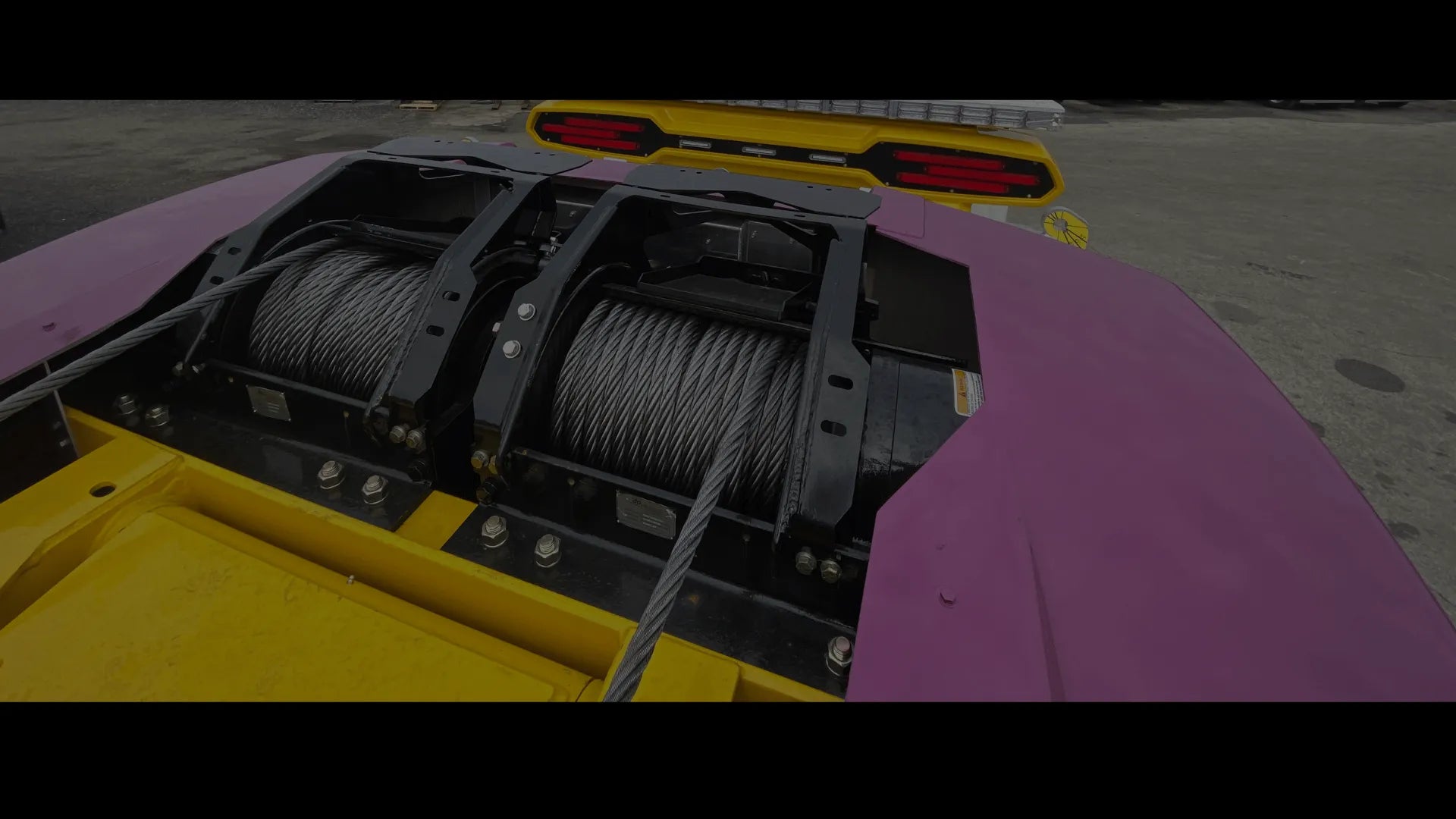 Winch and Winch Line on an NRC Wrecker  