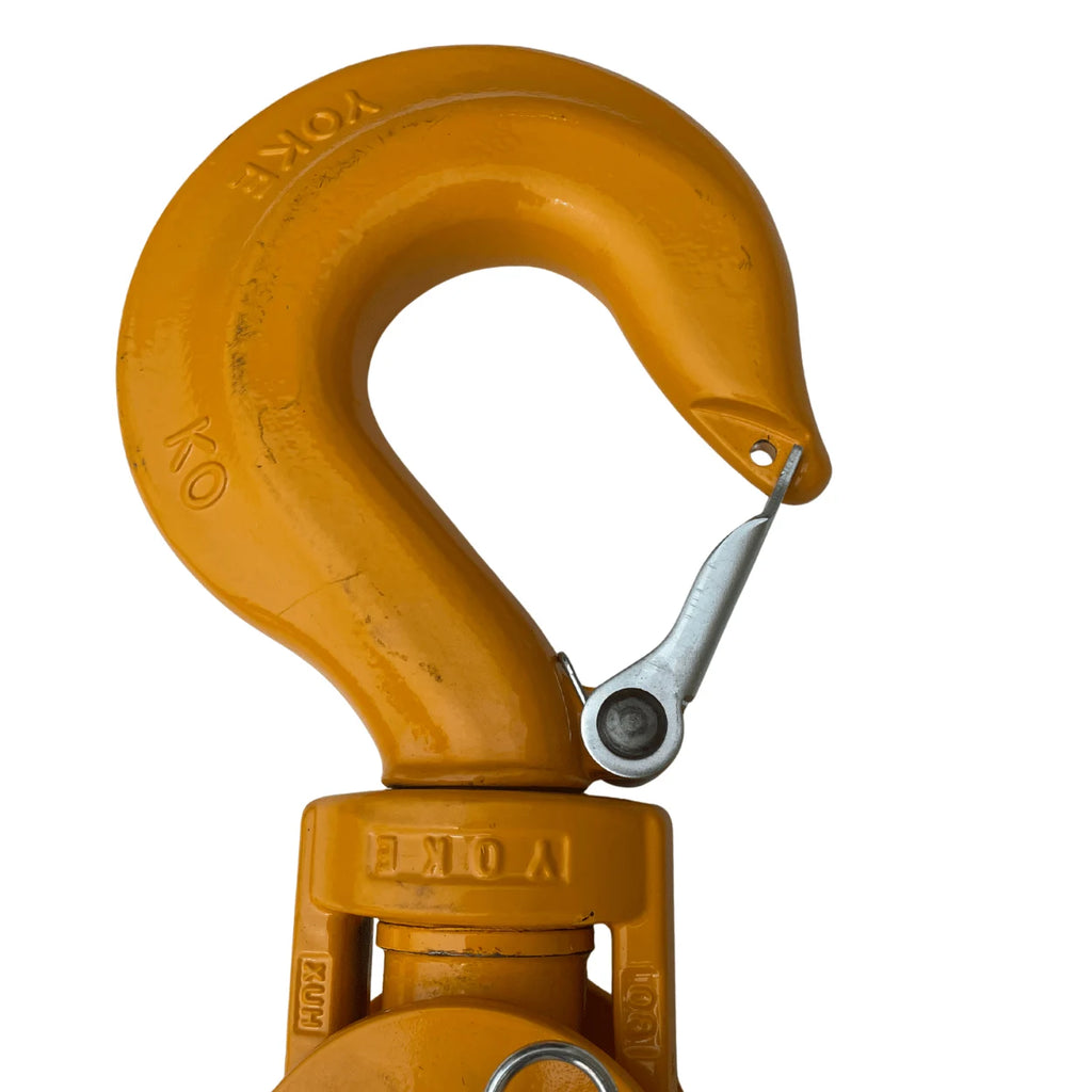 12T 10 Inch alloy snatch block used by heavy duty wreckers for rigging and recovery