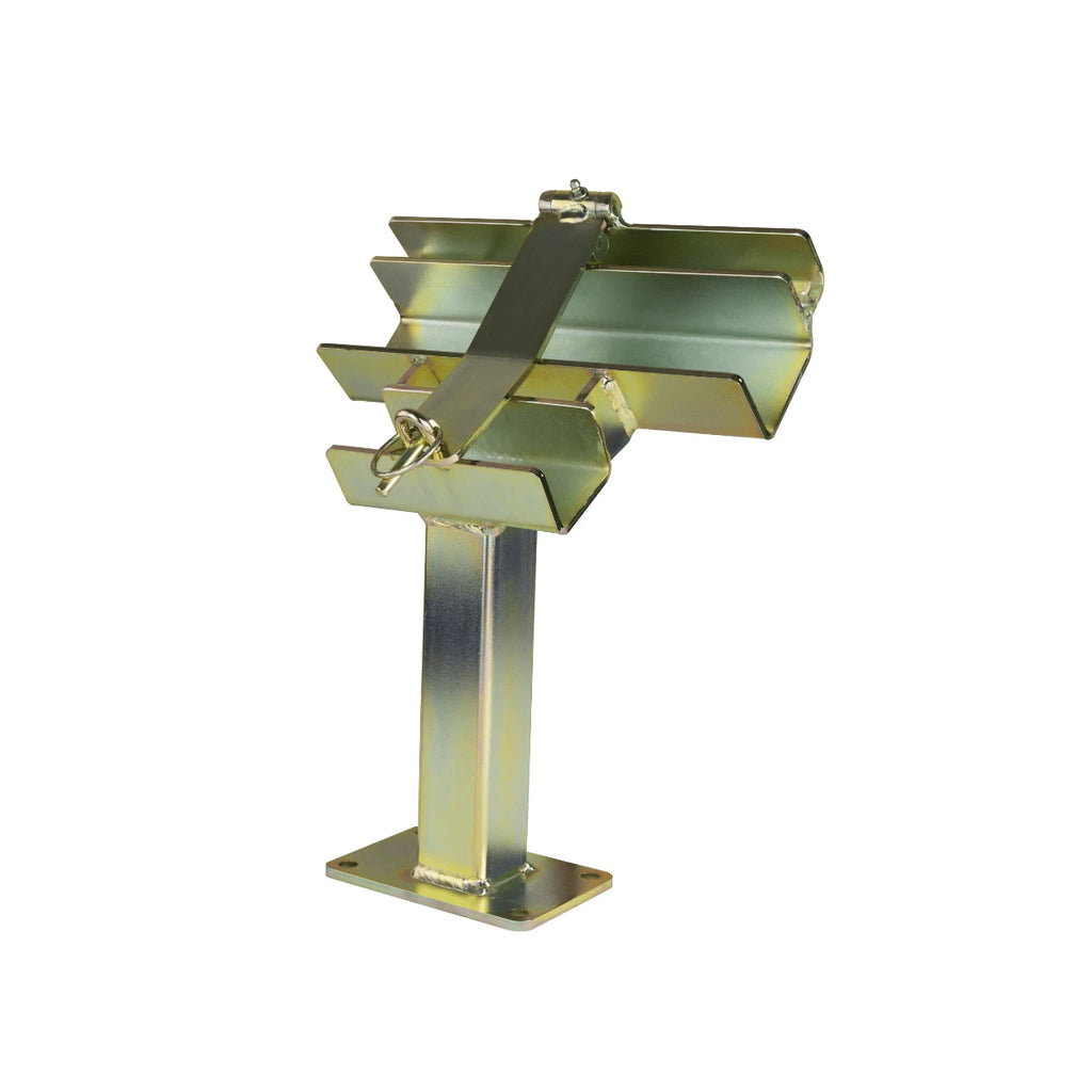 collins dollies zinc plated deck mounted combo dolly & rail storage mount - DMZ-CDR-S